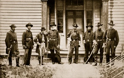 Le général E. V. Sumner et son état-major, 1861-65
